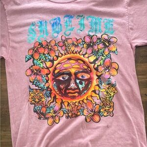 Pink Sunflower Graphic Tee